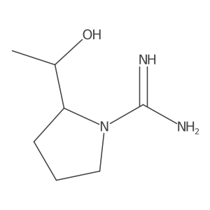 2-(1-Hydroxyethyl)pyrrolidine-1-carboximidamide结构式