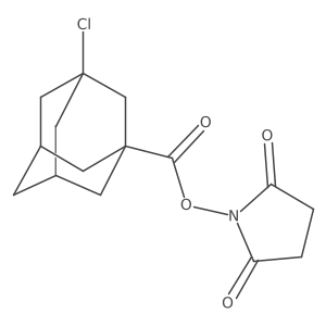 (2,5-dioxopyrrolidin-1-yl) 3-chloroadamantane-1-carboxylate Structure