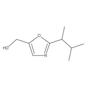 [2-(3-Methylbutan-2-yl)-1,3-oxazol-5-yl]methanol结构式