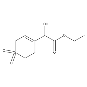 ethyl 2-(1,1-dioxo-3,6-dihydro-2H-1lambda6-thiopyran-4-yl)-2-hydroxyacetate结构式