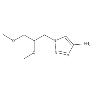 1-(2,3-dimethoxypropyl)-1H-1,2,3-triazol-4-amine结构式
