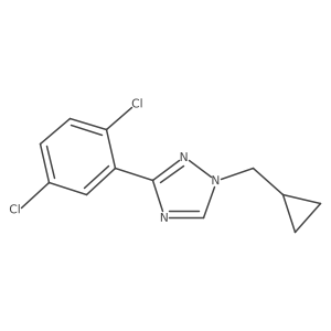 1-(cyclopropylmethyl)-3-(2,5-dichlorophenyl)-1H-1,2,4-triazole结构式