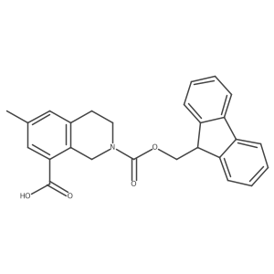 2-{[(9H-fluoren-9-yl)methoxy]carbonyl}-6-methyl-1,2,3,4-tetrahydroisoquinoline-8-carboxylic acid结构式