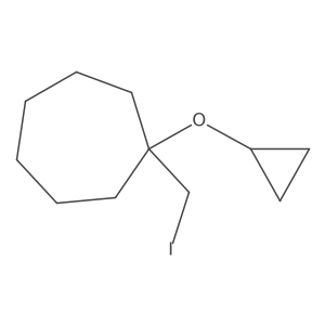 1-Cyclopropoxy-1-(iodomethyl)cycloheptane Structure