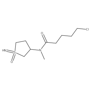 5-chloro-N-(1-imino-1-oxo-1lambda6-thiolan-3-yl)-N-methylpentanamide结构式