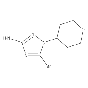 5-bromo-1-(oxan-4-yl)-1H-1,2,4-triazol-3-amine结构式