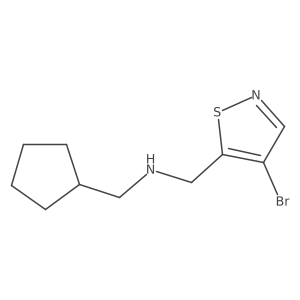 [(4-Bromo-1,2-thiazol-5-yl)methyl](cyclopentylmethyl)amine Structure
