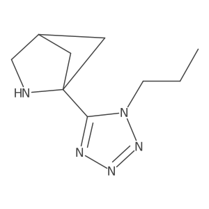 1-(1-propyl-1H-1,2,3,4-tetrazol-5-yl)-2-azabicyclo[2.1.1]hexane Structure