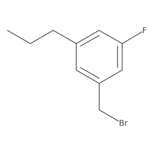 1-(Bromomethyl)-3-fluoro-5-propylbenzene结构式