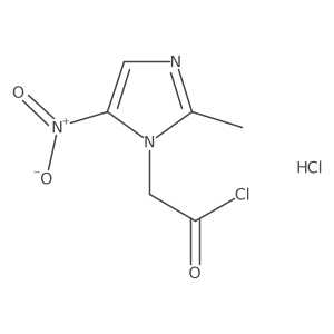 2-(2-methyl-5-nitro-1H-imidazol-1-yl)acetyl chloride hydrochloride Structure