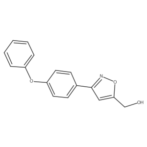 3-(4-Phenoxyphenyl)-5-isoxazolemethanol结构式