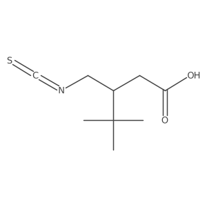 3-(Isothiocyanatomethyl)-4,4-dimethylpentanoic acid结构式