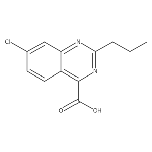 7-Chloro-2-propylquinazoline-4-carboxylic acid Structure