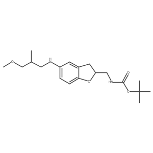 tert-butyl N-({5-[(3-methoxy-2-methylpropyl)amino]-2,3-dihydro-1-benzofuran-2-yl}methyl)carbamate Structure