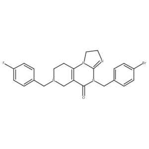 4-(4-Bromobenzyl)-7-(4-fluorobenzyl)-1,2,6,7,8,9-hexahydroimidazo[1,2-a]pyrido[3,4-e]pyrimidin-5(4H)-one Structure