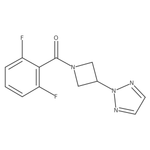 (3-(2H-1,2,3-triazol-2-yl)azetidin-1-yl)(2,6-difluorophenyl)methanone Structure