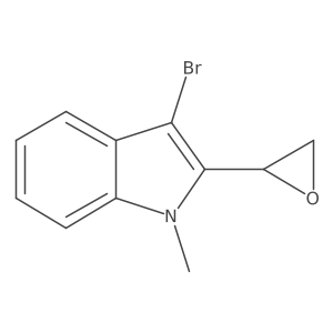 3-bromo-1-methyl-2-[(2S)-oxiran-2-yl]-1H-indole结构式