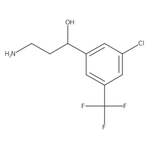 (1S)-3-amino-1-[3-chloro-5-(trifluoromethyl)phenyl]propan-1-ol Structure