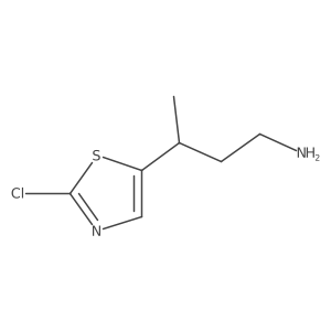 3-(2-Chloro-1,3-thiazol-5-yl)butan-1-amine Structure