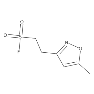 2-(5-Methyl-1,2-oxazol-3-yl)ethane-1-sulfonyl fluoride结构式