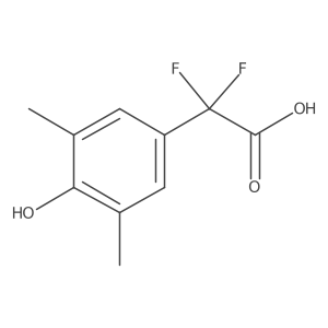2,2-Difluoro-2-(4-hydroxy-3,5-dimethylphenyl)acetic acid Structure