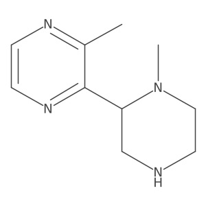 2-Methyl-3-(1-methylpiperazin-2-yl)pyrazine结构式
