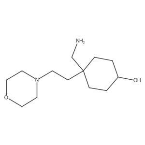 4-(Aminomethyl)-4-[2-(morpholin-4-yl)ethyl]cyclohexan-1-ol Structure