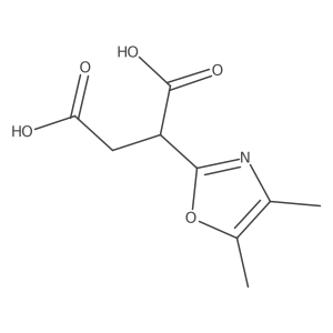 2-(Dimethyl-1,3-oxazol-2-yl)butanedioic acid Structure
