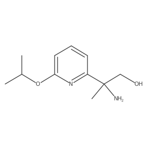 2-Amino-2-[6-(propan-2-yloxy)pyridin-2-yl]propan-1-ol结构式