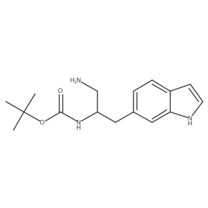 tert-butyl N-[1-amino-3-(1H-indol-6-yl)propan-2-yl]carbamate Structure