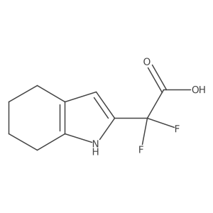 2,2-difluoro-2-(4,5,6,7-tetrahydro-1H-indol-2-yl)acetic acid结构式