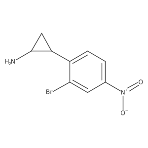 2-(2-Bromo-4-nitrophenyl)cyclopropan-1-amine结构式
