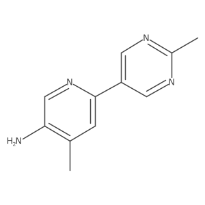 4-methyl-6-(2-methyl-5-pyrimidinyl)-3-Pyridinamine结构式