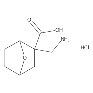 (1S,2R,4R)-2-(Aminomethyl)-7-oxabicyclo[2.2.1]heptane-2-carboxylic acid;hydrochloride Structure