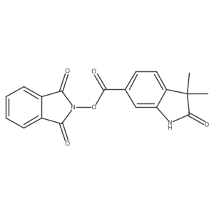 1,3-dioxo-2,3-dihydro-1H-isoindol-2-yl 3,3-dimethyl-2-oxo-2,3-dihydro-1H-indole-6-carboxylate Structure
