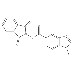 1,3-dioxo-2,3-dihydro-1H-isoindol-2-yl 3-methyl-3H-imidazo[4,5-b]pyridine-6-carboxylate结构式