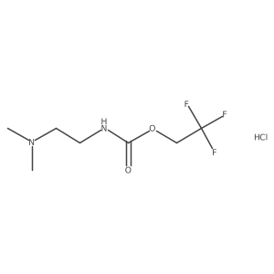 2,2,2-trifluoroethyl N-[2-(dimethylamino)ethyl]carbamate hydrochloride Structure