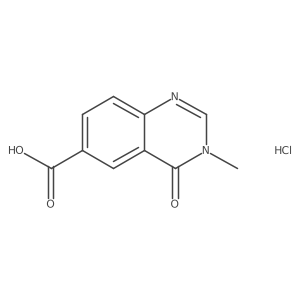 3-Methyl-4-oxoquinazoline-6-carboxylic acid;hydrochloride结构式