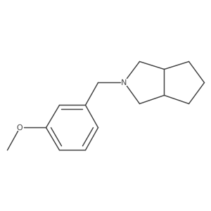 2-[(3-Methoxyphenyl)methyl]-octahydrocyclopenta[c]pyrrole结构式