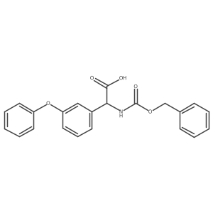 2-{[(Benzyloxy)carbonyl]amino}-2-(3-phenoxyphenyl)acetic acid Structure