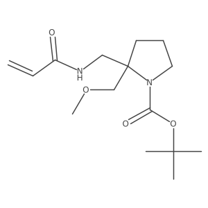 Tert-butyl 2-(methoxymethyl)-2-[(prop-2-enoylamino)methyl]pyrrolidine-1-carboxylate结构式