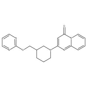 2-{3-[(pyrimidin-2-yloxy)methyl]piperidin-1-yl}-4H-pyrido[1,2-a]pyrimidin-4-one Structure