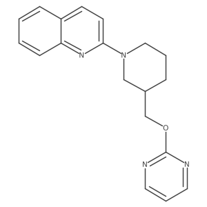 2-{3-[(Pyrimidin-2-yloxy)methyl]piperidin-1-yl}quinoline Structure