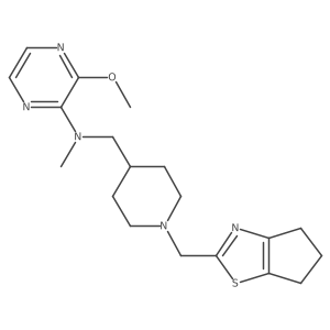 N-{[1-({4H,5H,6H-cyclopenta[d][1,3]thiazol-2-yl}methyl)piperidin-4-yl]methyl}-3-methoxy-N-methylpyrazin-2-amine结构式