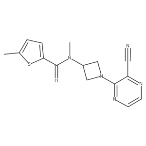 N-[1-(3-Cyanopyrazin-2-yl)azetidin-3-yl]-N,5-dimethylthiophene-2-carboxamide Structure