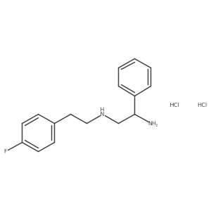 N'-[2-(4-Fluorophenyl)ethyl]-1-phenylethane-1,2-diamine;dihydrochloride结构式