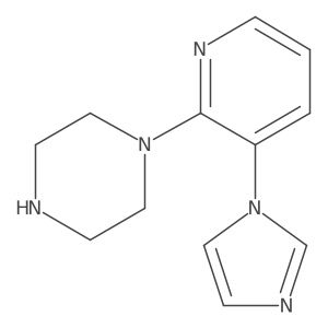 1-[3-(1H-imidazol-1-yl)pyridin-2-yl]piperazine Structure