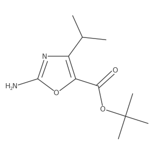 Tert-butyl 2-amino-4-(propan-2-yl)-1,3-oxazole-5-carboxylate Structure