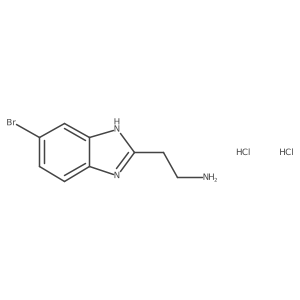 2-(6-bromo-1H-1,3-benzodiazol-2-yl)ethan-1-amine dihydrochloride Structure