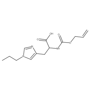 (2S)-2-{[(prop-2-en-1-yloxy)carbonyl]amino}-3-(1-propyl-1H-imidazol-4-yl)propanoic acid Structure